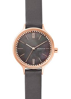 Швейцарские наручные  женские часы Skagen SKW2909. Коллекция Leather - фото 1