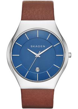 

Швейцарские наручные мужские часы Skagen SKW6160. Коллекция Leather