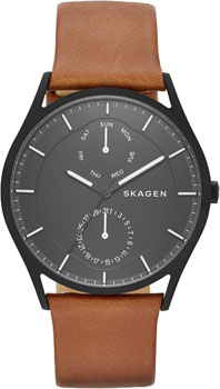 Швейцарские наручные  мужские часы Skagen SKW6347. Коллекция Leather - фото 1