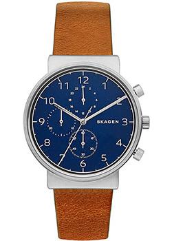 

Швейцарские наручные мужские часы Skagen SKW6358. Коллекция Leather