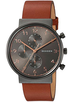 

Швейцарские наручные мужские часы Skagen SKW6418. Коллекция Leather