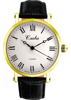 Российские наручные  мужские часы Slava 8199898-300-2409B. Коллекция Премьер - фото 1