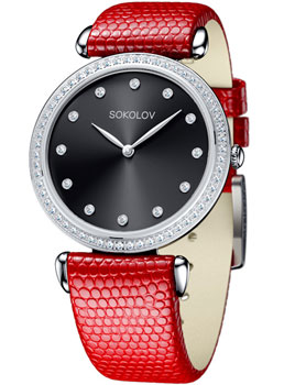 

fashion наручные женские часы Sokolov 106.30.00.001.07.03.2. Коллекция Perfection
