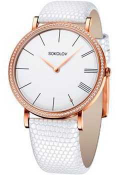 

fashion наручные женские часы Sokolov 110.01.00.001.01.02.2. Коллекция Harmony