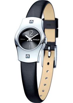 

fashion наручные женские часы Sokolov 123.30.00.001.06.01.2. Коллекция Why Not