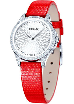 fashion наручные  женские часы Sokolov 137.30.00.001.03.03.2. Коллекция Flirt - фото 1