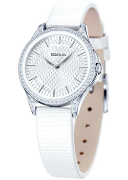 fashion наручные  женские часы Sokolov 137.30.00.001.05.02.2. Коллекция Flirt - фото 1