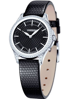 

fashion наручные женские часы Sokolov 137.30.00.001.06.01.2. Коллекция Flirt