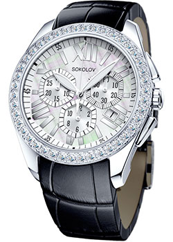 

fashion наручные женские часы Sokolov 149.30.00.001.07.01.2. Коллекция Gran Turismo