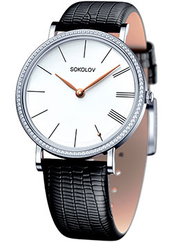 

fashion наручные женские часы Sokolov 153.30.00.001.01.01.2. Коллекция Harmony