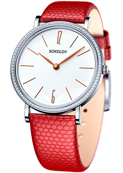 

fashion наручные женские часы Sokolov 153.30.00.001.05.04.2. Коллекция Harmony