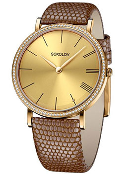 

fashion наручные женские часы Sokolov 210.02.00.001.03.03.2. Коллекция Harmony