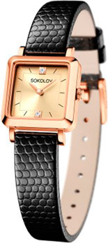 

fashion наручные женские часы Sokolov 231.01.00.000.06.01.2. Коллекция Diva
