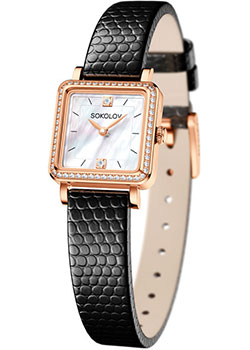 

fashion наручные женские часы Sokolov 232.01.00.100.05.01.2. Коллекция Diva