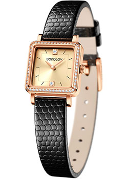 

fashion наручные женские часы Sokolov 232.01.00.100.06.01.2. Коллекция Diva