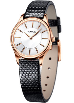 

fashion наручные женские часы Sokolov 238.01.00.000.04.01.2. Коллекция Ideal