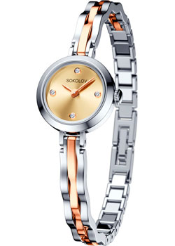 

fashion наручные женские часы Sokolov 334.76.00.000.07.01.2. Коллекция About you