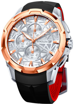 fashion наручные  мужские часы Sokolov 344.76.00.000.05.01.3. Коллекция My world - фото 1