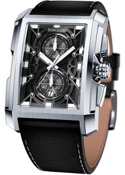 fashion наручные  мужские часы Sokolov 358.71.00.000.02.01.3. Коллекция Gran Turismo - фото 1