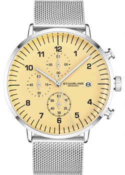 мужские часы Stuhrling Original 3911.3. Коллекция Monaco - фото 1