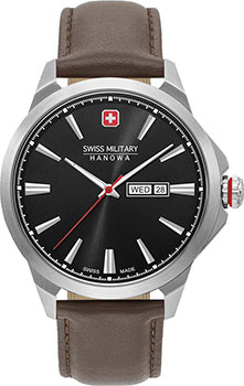 Швейцарские наручные  мужские часы Swiss military hanowa 06-4346.04.007. Коллекция Day Date Classic - фото 1