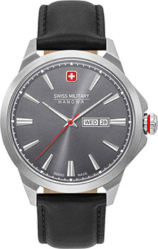 Швейцарские наручные  мужские часы Swiss military hanowa 06-4346.04.009. Коллекция Day Date Classic - фото 1