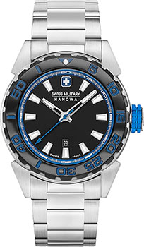 

Швейцарские наручные мужские часы Swiss military hanowa 06-5323.04.007.23. Коллекция Scuba Diver