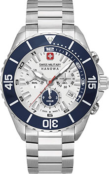 

Швейцарские наручные мужские часы Swiss military hanowa 06-5341.04.001. Коллекция Ambassador Chrono