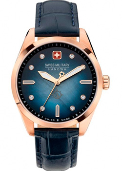 Швейцарские наручные  женские часы Swiss military hanowa SMWLA2100820. Коллекция Mountain Crystal