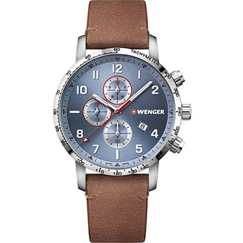

Швейцарские наручные мужские часы Wenger 01.1543.114. Коллекция Attitude Chrono