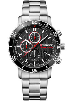 

Швейцарские наручные мужские часы Wenger 01.1843.106. Коллекция Roadster Black Night Chrono