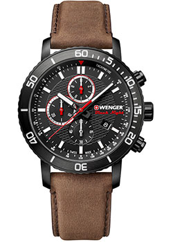 

Швейцарские наручные мужские часы Wenger 01.1843.107. Коллекция Roadster Black Night Chrono