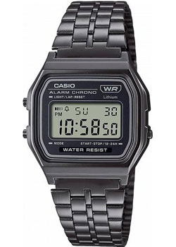 Японские наручные  мужские часы Casio A158WETB-1AEF. Коллекция Digital - фото 1