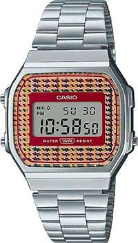Японские наручные  мужские часы Casio A168WEF-5AEF. Коллекция Digital - фото 1