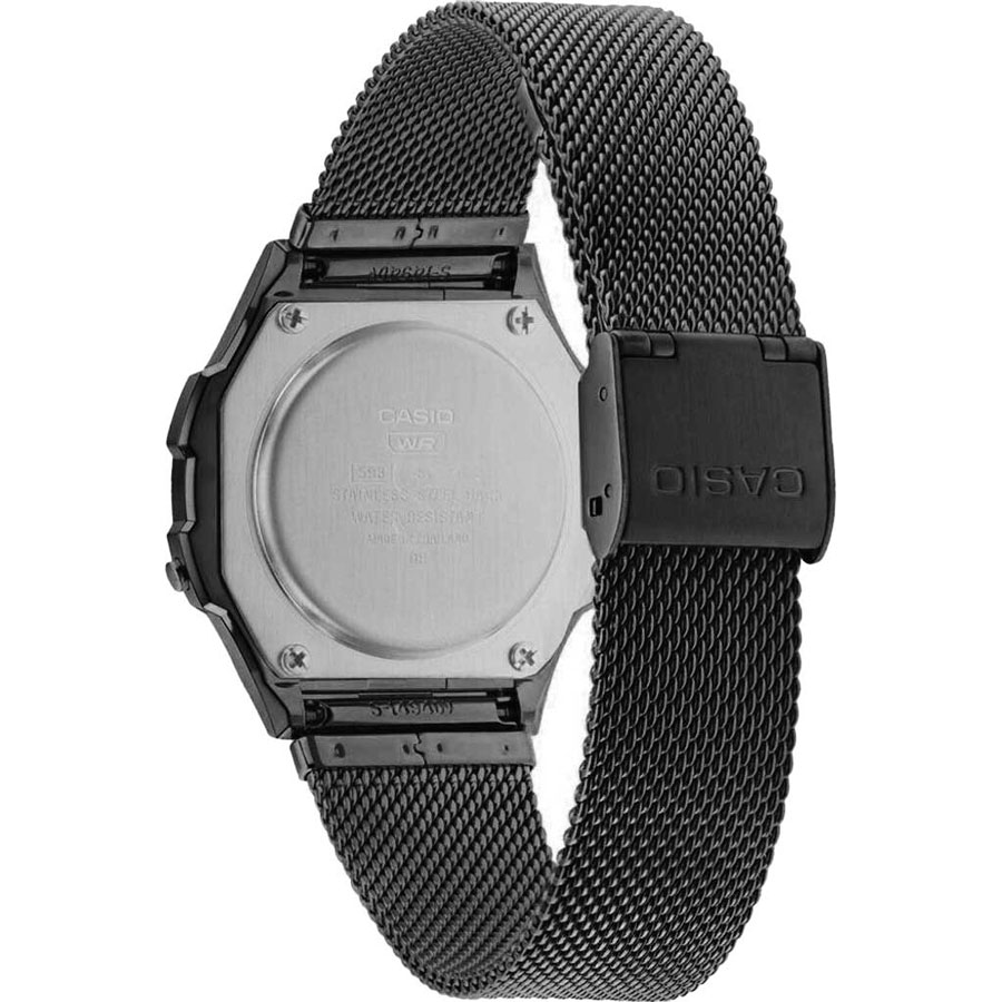 Stainless steel back casio sales