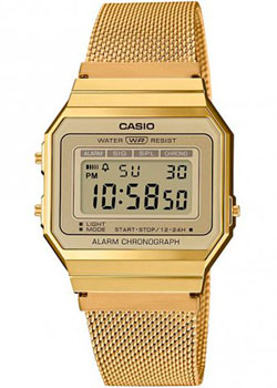 Японские наручные  мужские часы Casio A700WEMG-9AEF. Коллекция Digital - фото 1