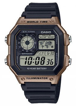 

Японские наручные мужские часы Casio AE-1200WH-5AVEF. Коллекция Digital