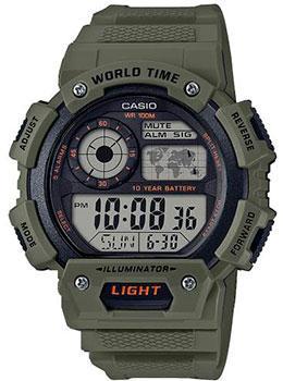 

Японские наручные мужские часы Casio AE-1400WH-3AVEF. Коллекция Digital