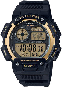 

Японские наручные мужские часы Casio AE-1400WH-9A. Коллекция Digital
