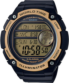 

Японские наручные мужские часы Casio AE-3000W-9A. Коллекция Digital