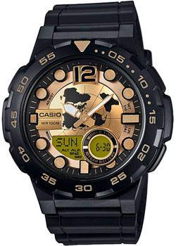 

Японские наручные мужские часы Casio AEQ-100BW-9A. Коллекция Ana-Digi