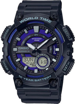 

Японские наручные мужские часы Casio AEQ-110W-2A2VEF. Коллекция Ana-Digi