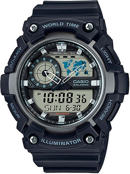

Японские наручные мужские часы Casio AEQ-200W-1A. Коллекция Ana-Digi