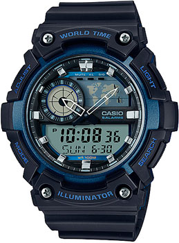 

Японские наручные мужские часы Casio AEQ-200W-2A. Коллекция Ana-Digi