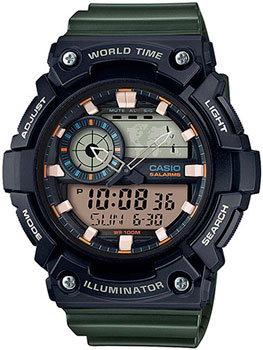 

Японские наручные мужские часы Casio AEQ-200W-3A. Коллекция Ana-Digi