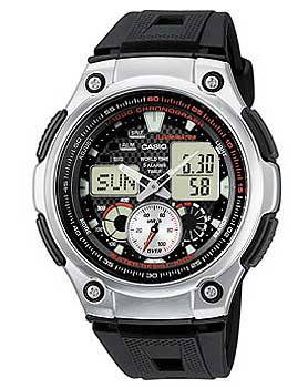 все цены на Casio Часы Casio AQ-190W-1A. Коллекция Ana-Digi онлайн