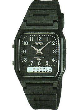 

Японские наручные мужские часы Casio AW-48H-1B. Коллекция Ana-Digi