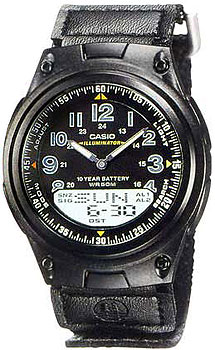 

Японские наручные мужские часы Casio AW-80V-1B. Коллекция Ana-Digi