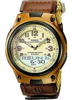 

Японские наручные мужские часы Casio AW-80V-5B. Коллекция Ana-Digi