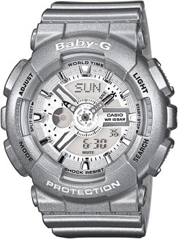 

Японские наручные женские часы Casio BA-110-8A. Коллекция Baby-G